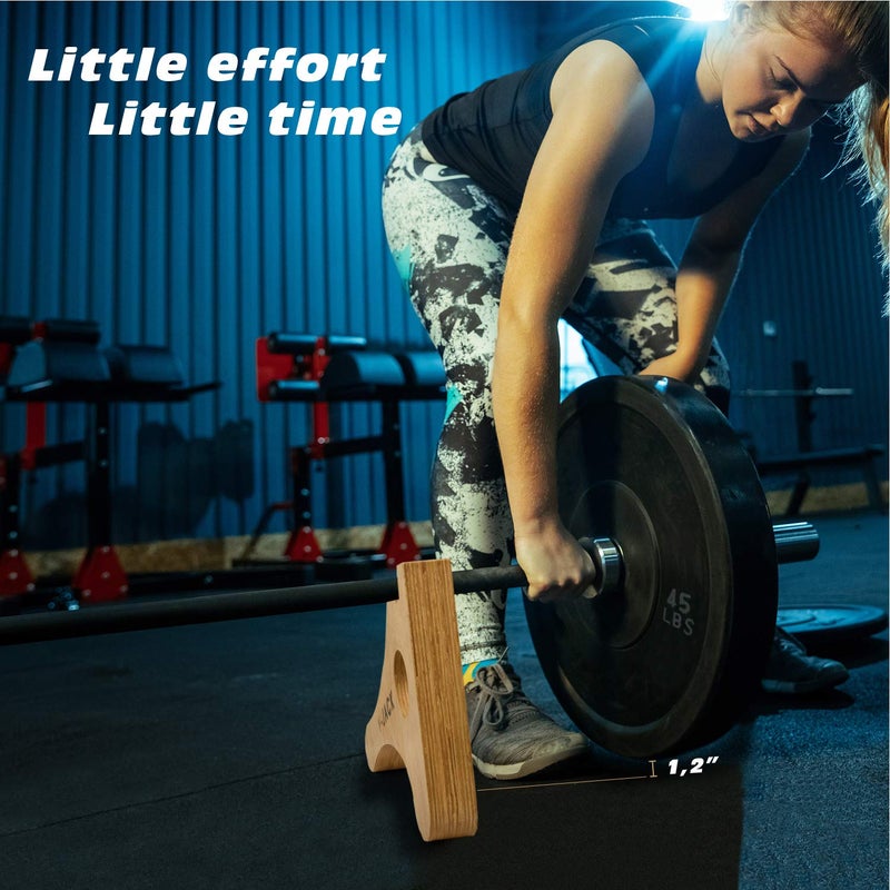 YES4ALL Mini Deadlift Bar Jack - Wood - Image 5